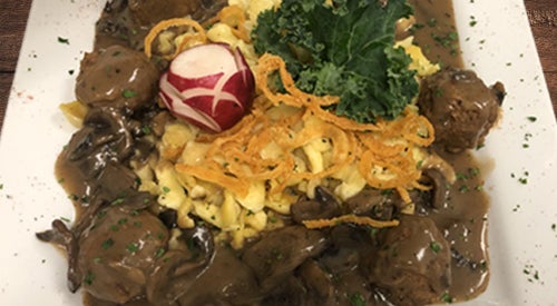 Vegetarian Meatballs Hunter Style image Vegetarian Meatballs Hunter Style image