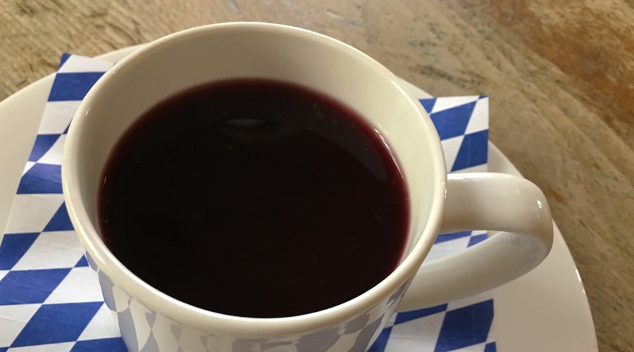 Famous christmas mulled wine available in december