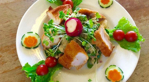 CHICKEN SCHNITZEL SALAD image CHICKEN SCHNITZEL SALAD image