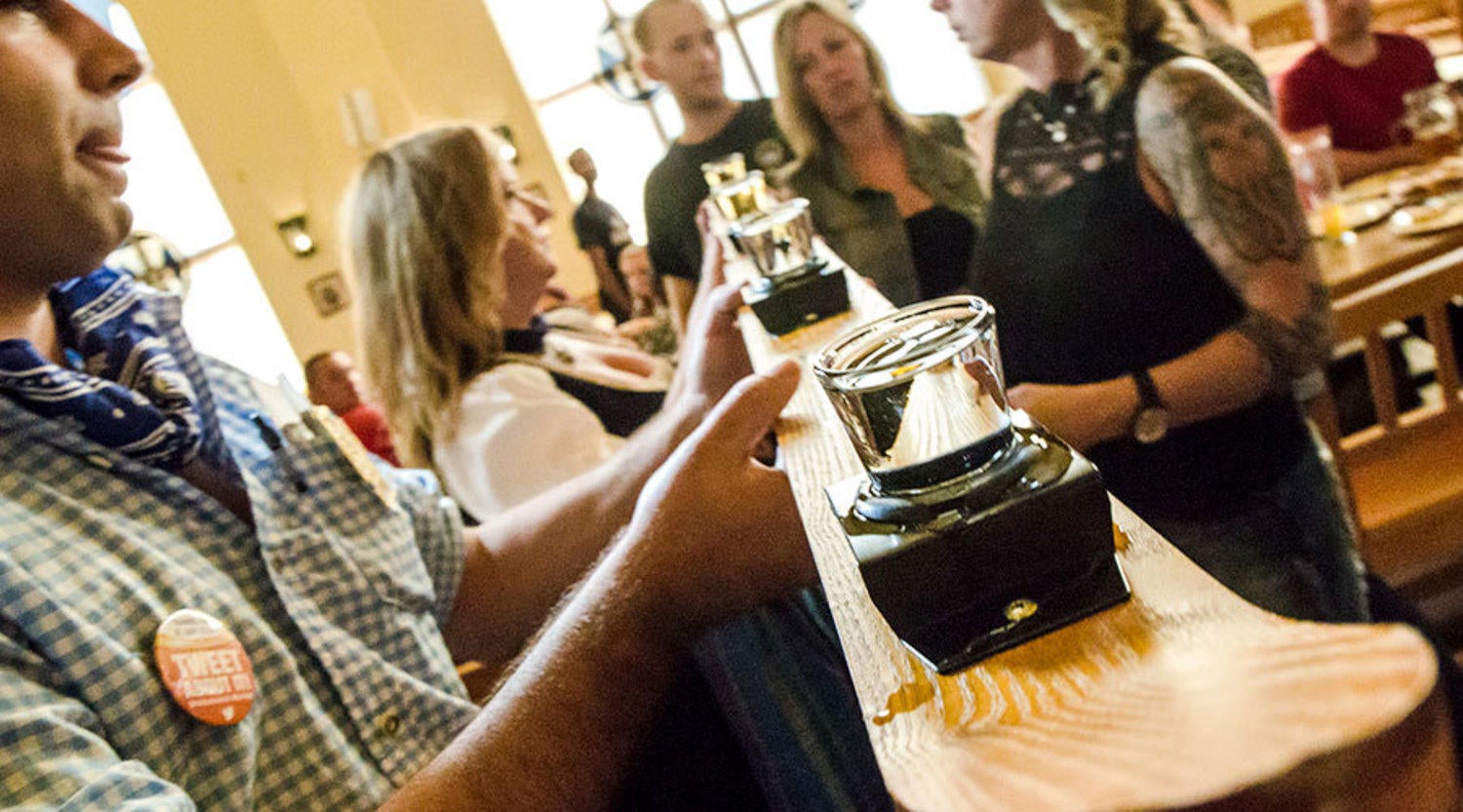 Shot Skis On The Haus Hofbrauhaus Las Vegas